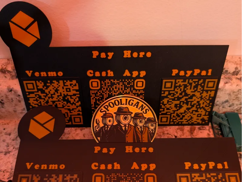 Pay Plaque with stand