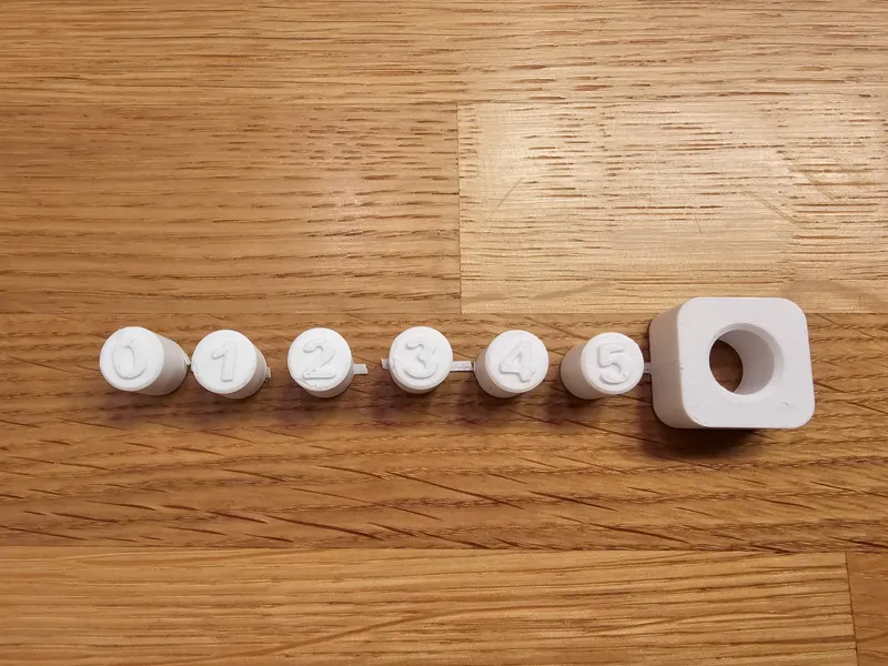 Quick 3D printer tolerance test