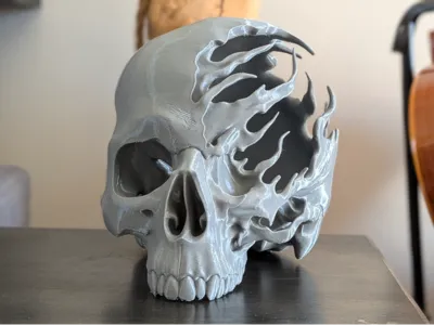 Cursed Skull Sculpture