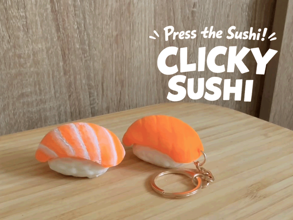Clicky Sushi – Salmon Nigiri Fidget Toy