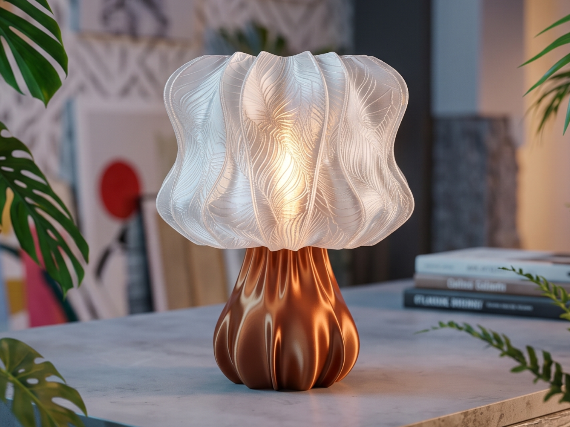 Serenelle Petal Lamp – Organic Sculptural Lamp