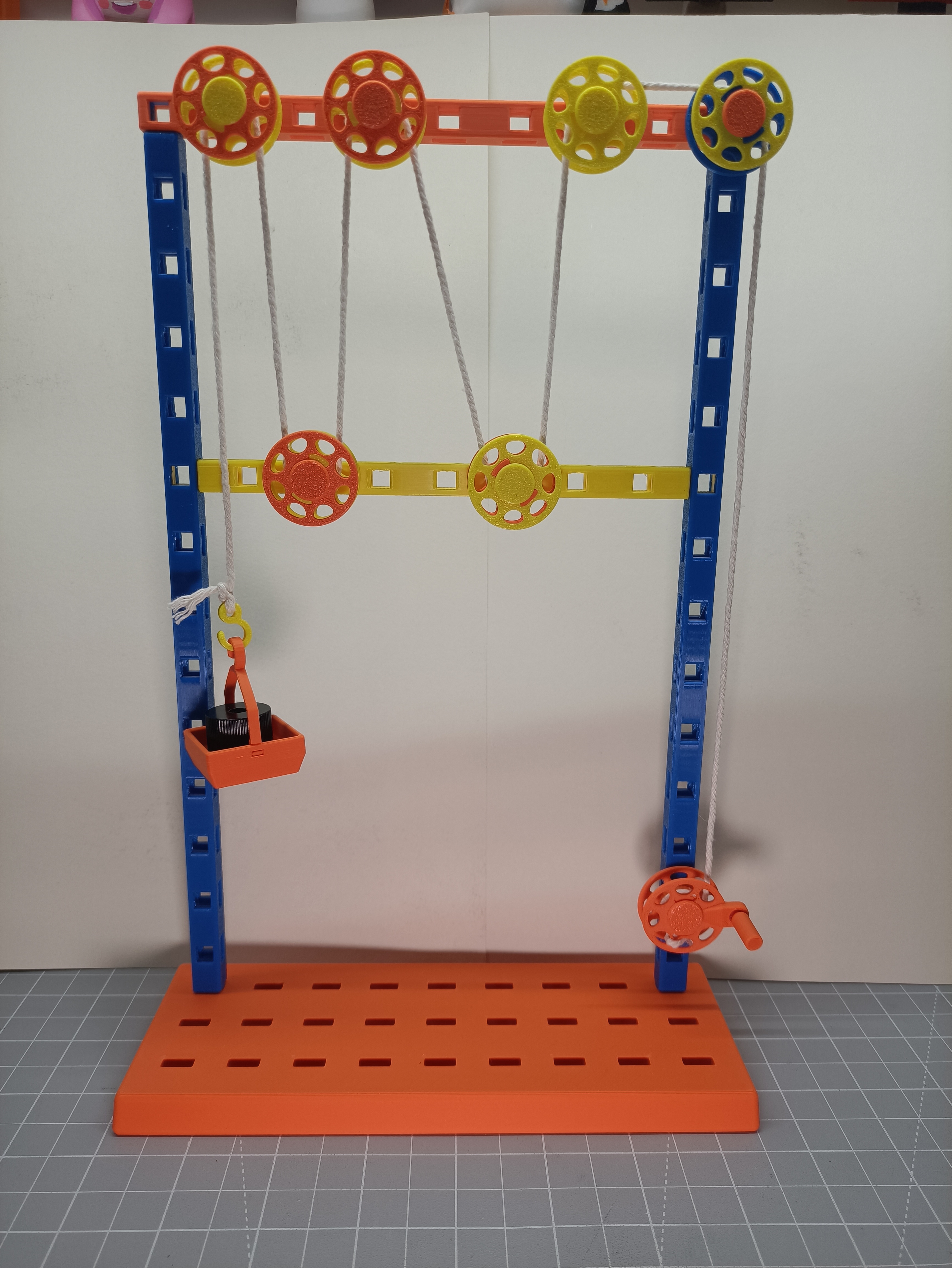 Miniatura 2 do modelo 3D 自由拼装滑轮组，物理实验教具