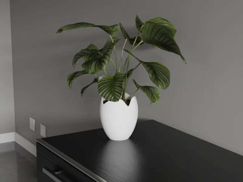 Flower pot in Egg shape