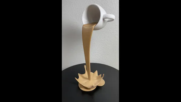 Spilling Coffee (Floating Cup) With Hidden Mickey!