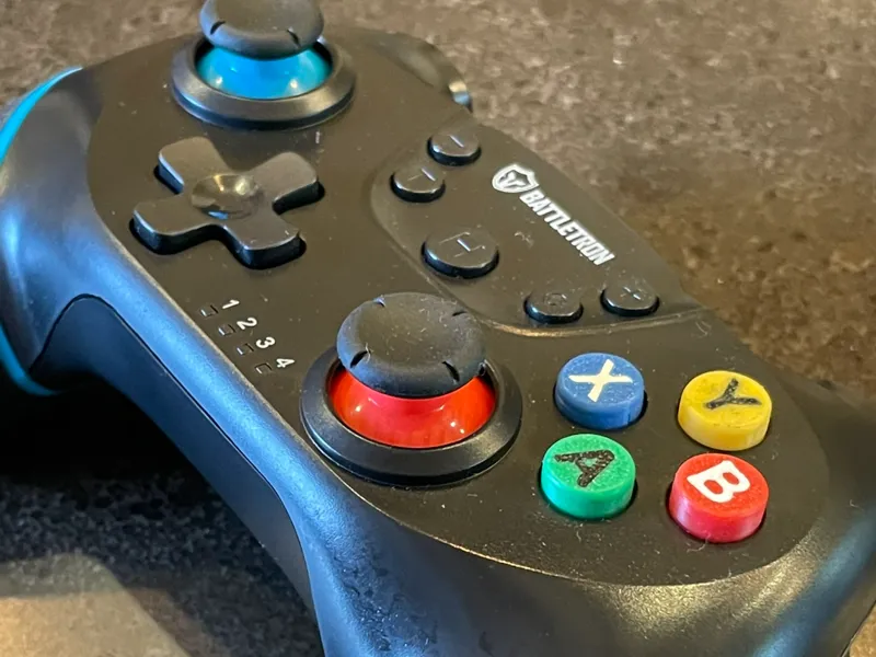 Boutons A, B, X, Y manette Action Switch pro