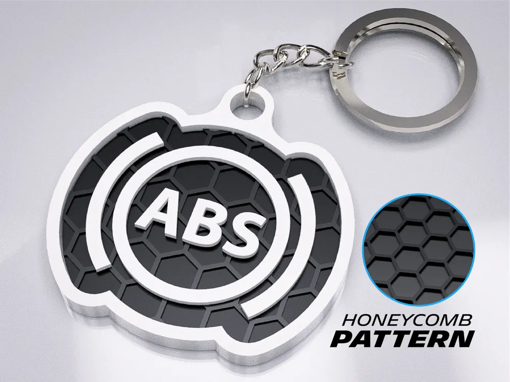 ABS Dashboard Icon Keychain