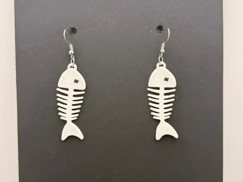 Fishbone Earrings (0.4mm Nozzle)