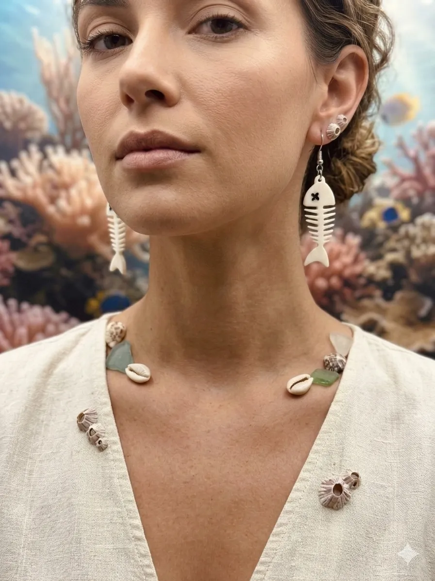 Fishbone Earrings (0.4mm Nozzle) view 3