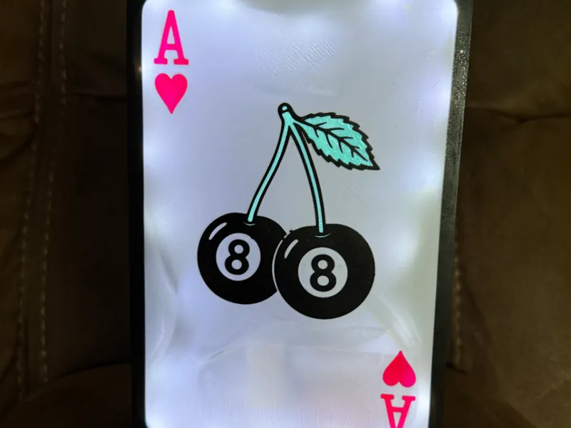 Cherry 8 Ball Ace of Hearts Lightbox