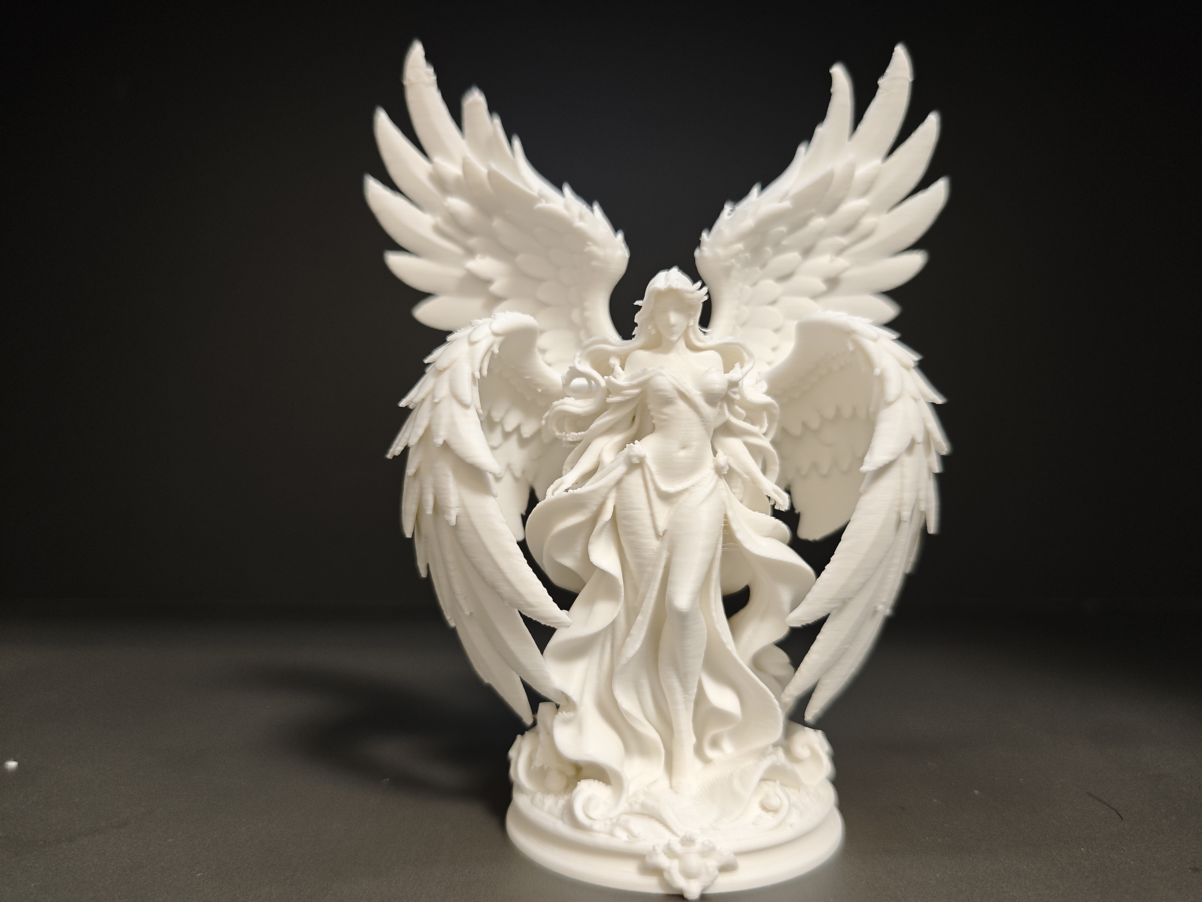 Miniatura 1 do modelo 3D 守护大天使 倒置打印 支撑易拆