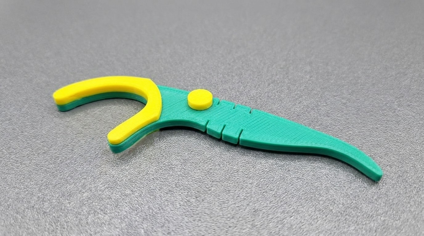 Miniatura 2 do modelo 3D Reusable Floss Stick