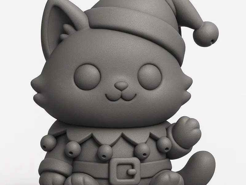 Chibi Elf Cat
