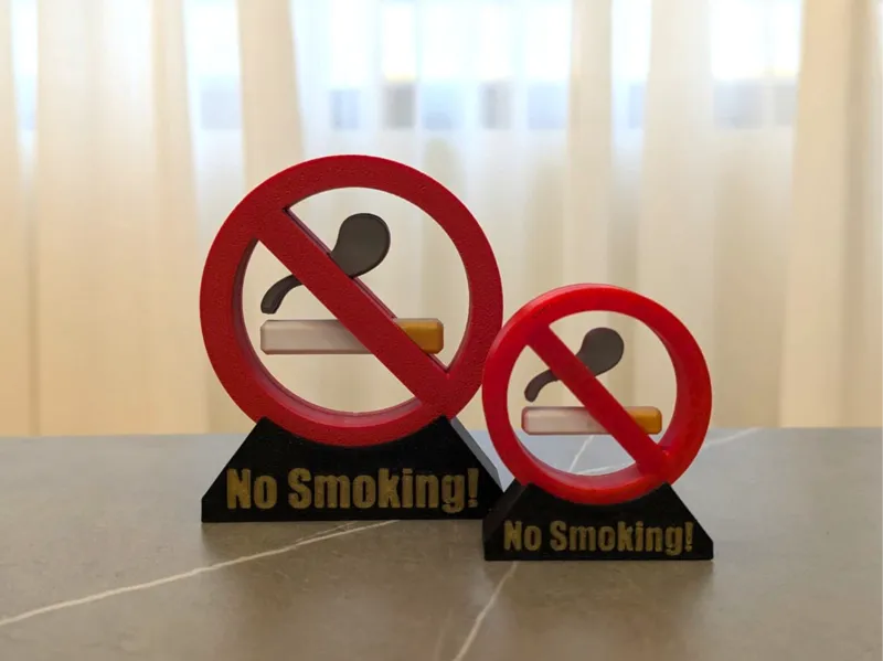 No Smoking! - 3D Sign