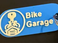 Bike Garage Key Tag – Clean, Durable, Colour-Swap Friendly