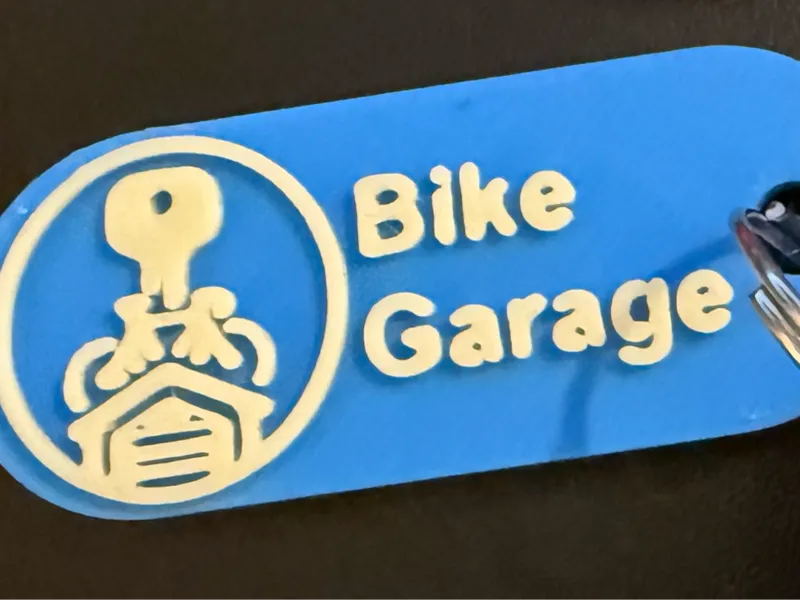 Bike Garage Key Tag
