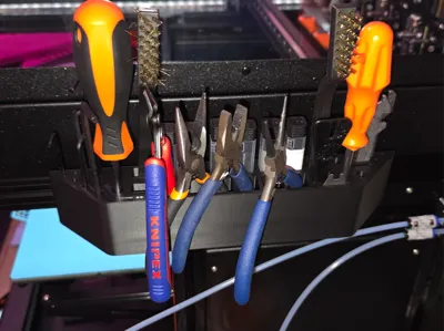 A tool caddy for the Prusa XL 3030 extrusion