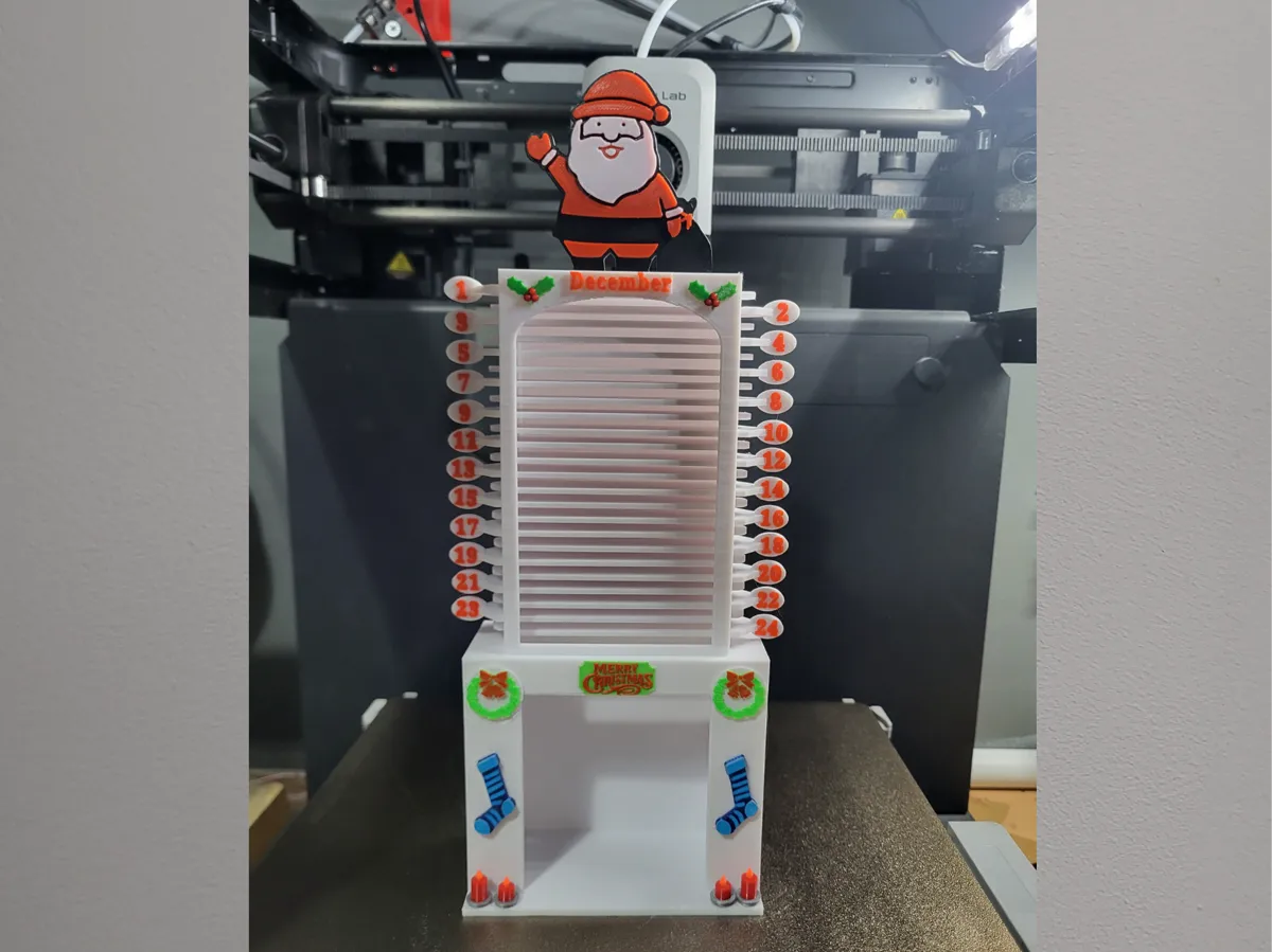 Santa countdown to Christmas - Free 3D Print Model - MakerWorld