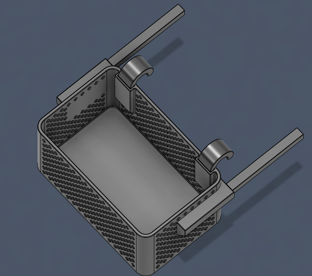 Miniatura 2 do modelo 3D Clothespin basket