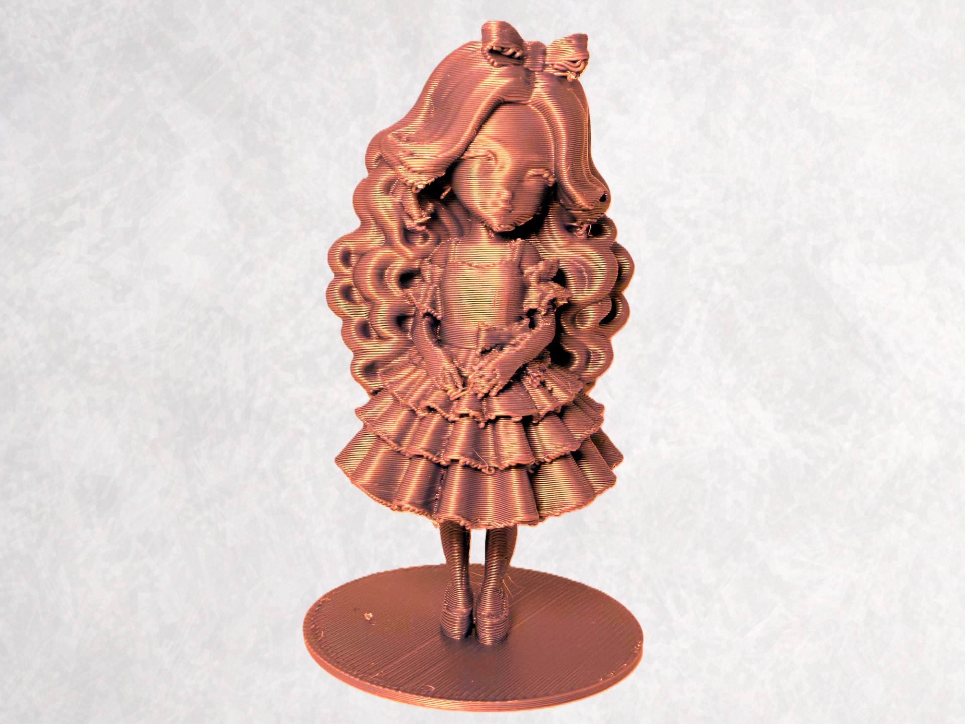 Cute Girl Pocket Doll Figurine