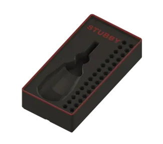 Gridfinity Milwaukee Stubby Screwdriver Bin