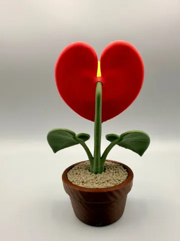 Modelo para impresión 3D: Grumpy Anthurium — vista de referencia 5