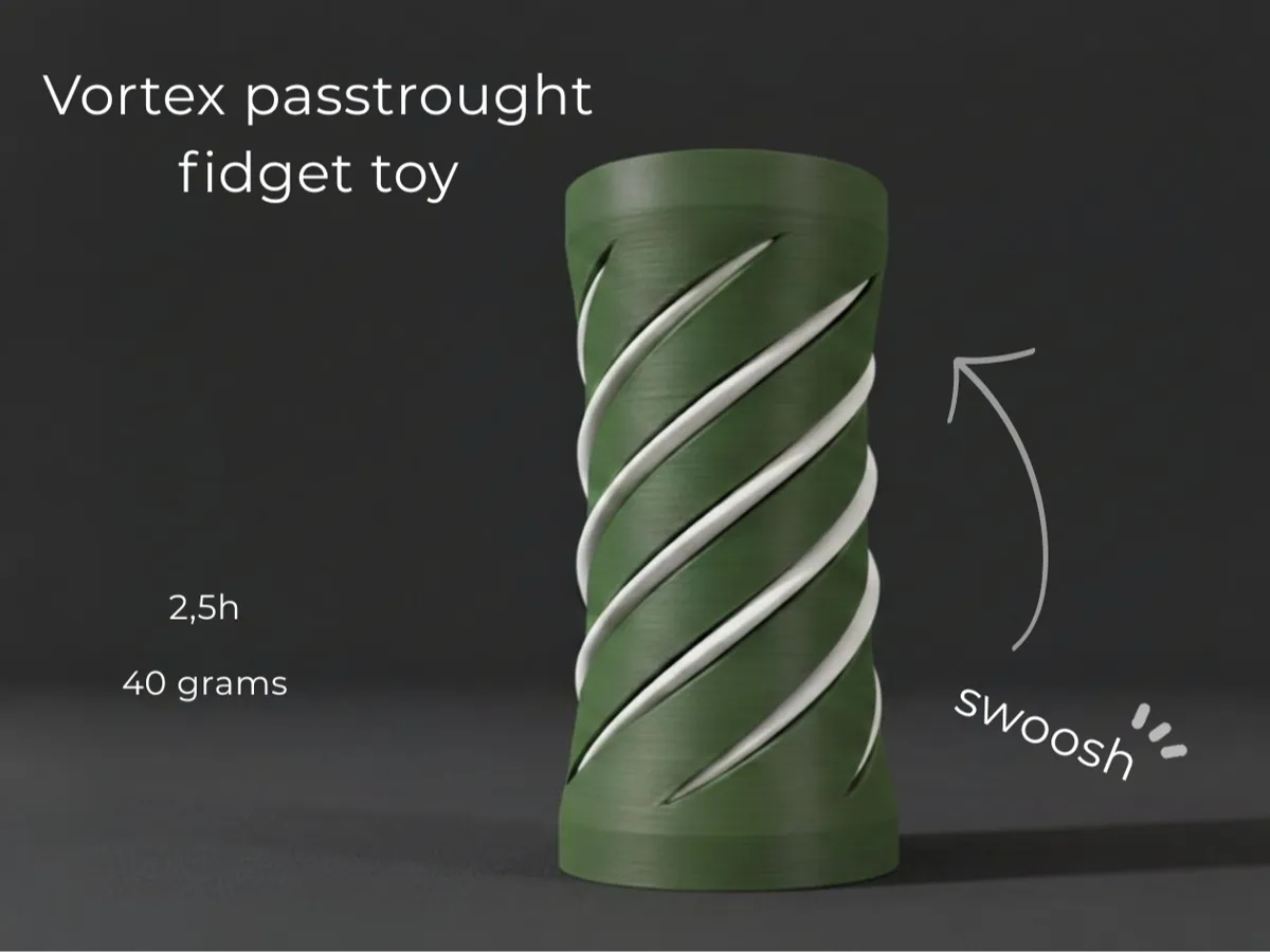 vortex cilinder fidget toy - Free 3D Print Model - MakerWorld