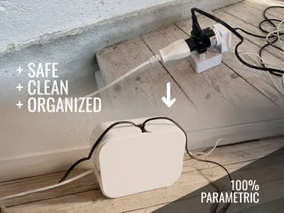 Cable Organizer Box - Fully Parametric