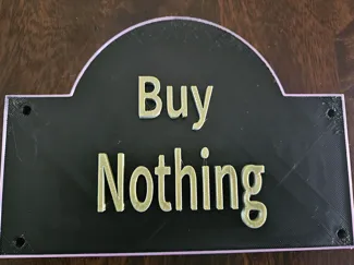 Buy Nothing Sign Multicolor