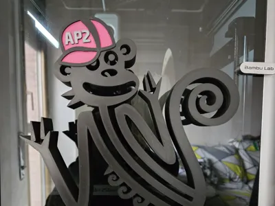 Monkey Vibes - Stylized Monkey Statue