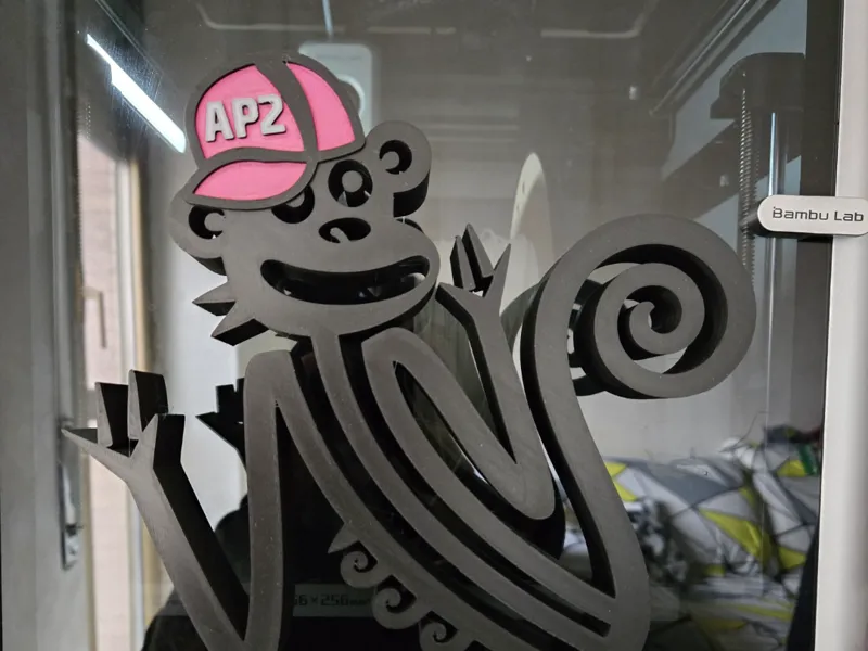Monkey Vibes - Statua Stilizzata di Scimmia