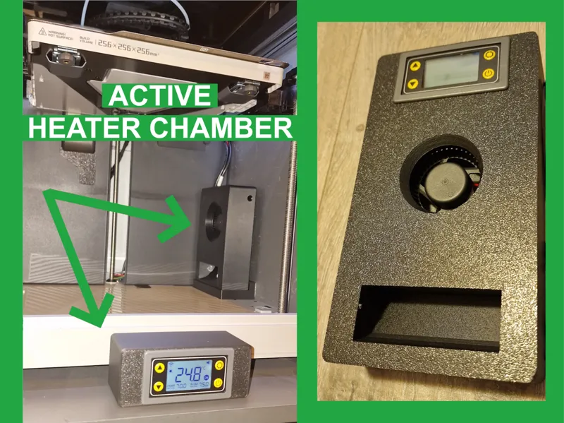 Active Heater Chamber Display Wifi App Control ESP