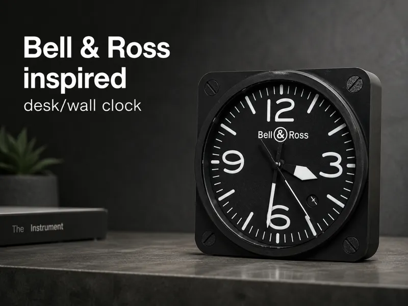 Bell & Ross inspired BR03 - 92 Wall / Desk Clock