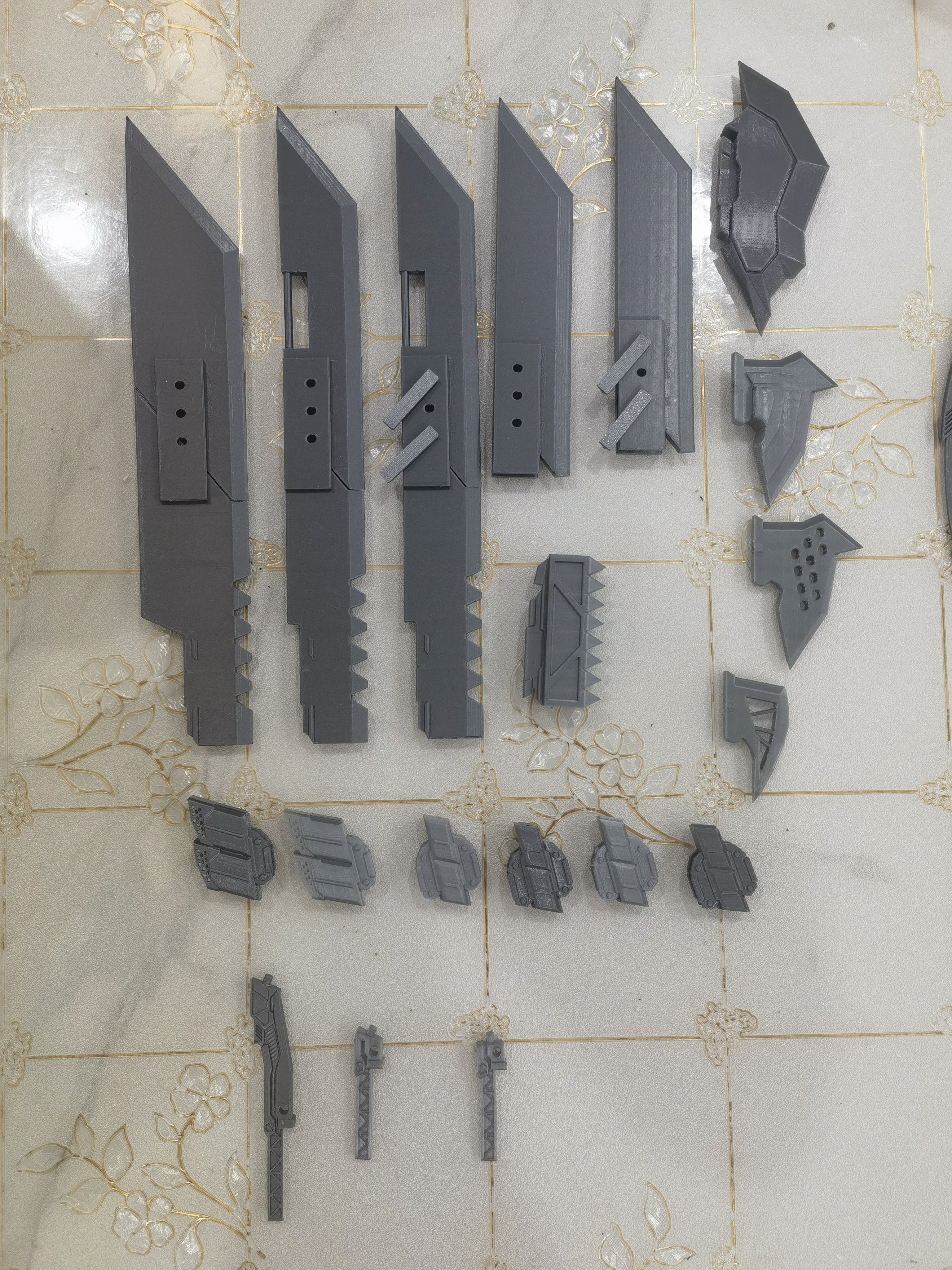 Miniatura 2 do modelo 3D 重型冷兵器组，机娘、幸运13、HG、MG可用