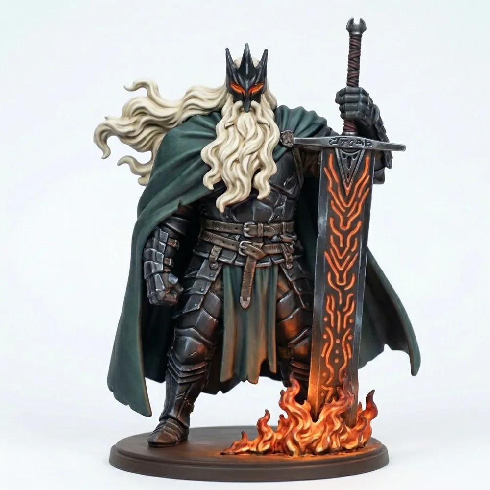 King in Black Tyrant Dark Evil Warrior - Free 3D Print Model - MakerWorld
