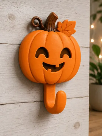 Adorno temático: Cute Pumpkin Wall Hook – Halloween Decoration — vista de referencia 2