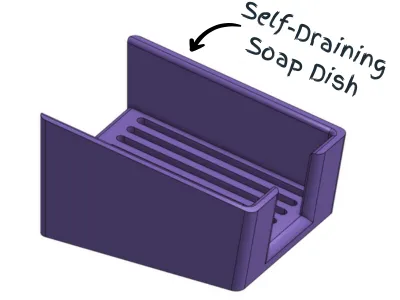A Basic Self-Draining Soap Dish