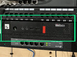 OpenRack 1U Lenovo M710Q Tiny 1L PC with Keystone 