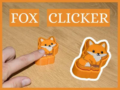 Cute fox fidget clicker