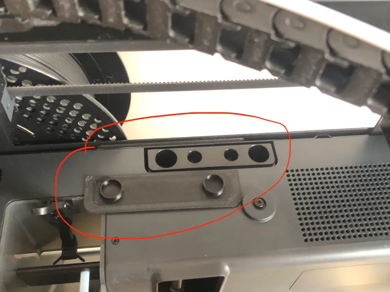 Back holes dust cover  X1C, P1S, P1P
