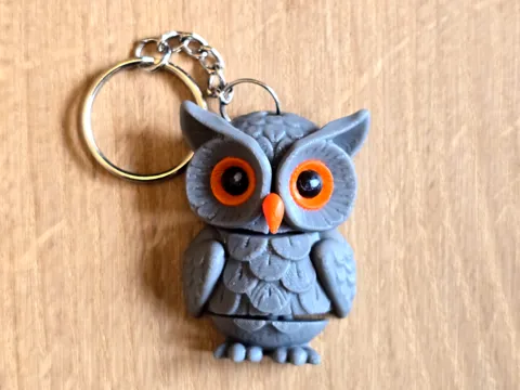 Llavero: Owl flexi keychain — referencia de MakerWorld