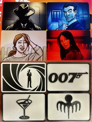 James Bond Codenames Cover Cards