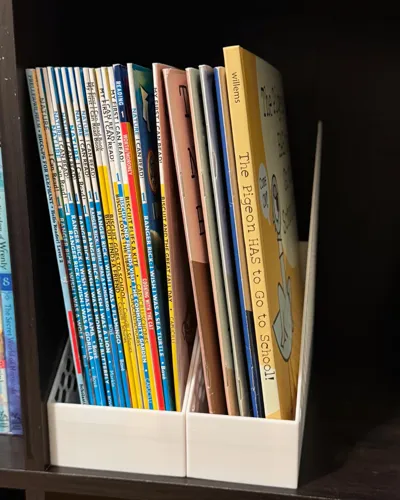 Book Rack (Bookshelf Organizer, fits A4 paper) by krayt dragon - MakerWorld
