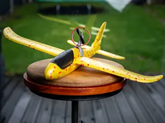 foam glider plane motor mount