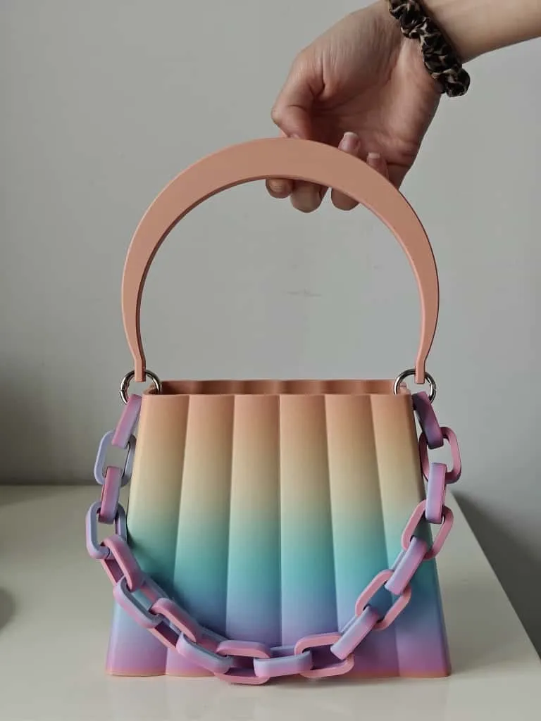 Borsa Shell con Manico e Catena view 4