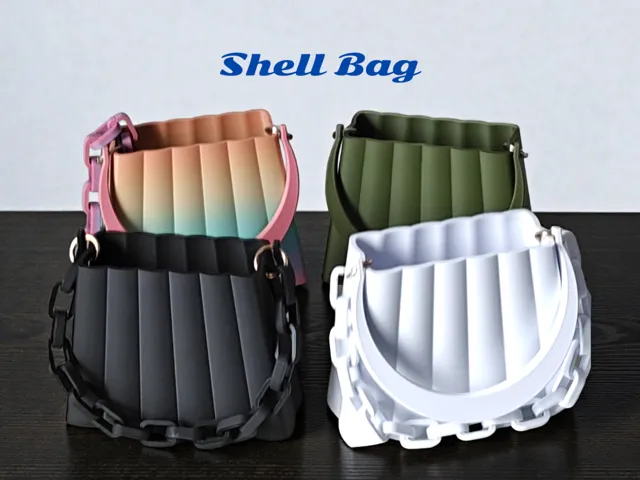 Borsa Shell con Manico e Catena