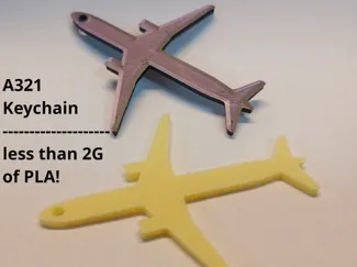 Airbus A321 keychain