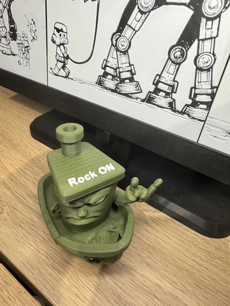 Rock On Benchy - Free 3D Print Model - MakerWorld
