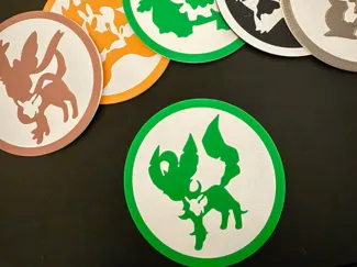 Pokémon Evolution Coaster (Eevee & Leafeon)
