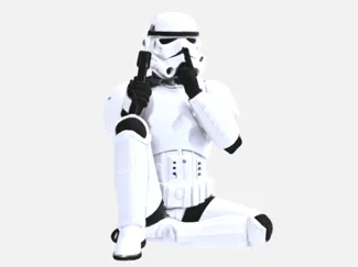 Storm Trooper Figur nichts sagen