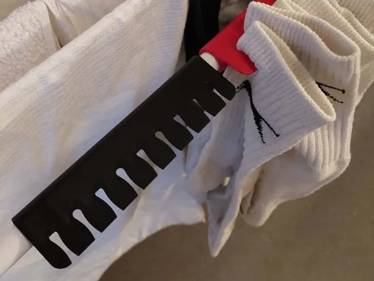 Sock clips for drying racks